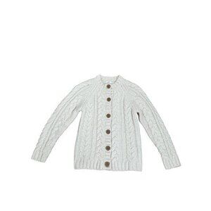 Cable Knit Cardigan Sweater For Kids By Next Cream Color Button Front Long Sleev